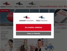 Tablet Screenshot of garant-personal.de